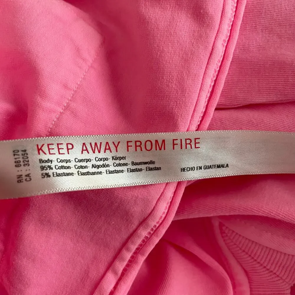 Free People Movement Hot Shot Tee Romper Pink Lemonade Size Medium - Picture 12 of 13